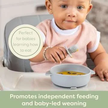 UpwardBaby Silicone Self Feeding Spoons for Babies 4 Months+