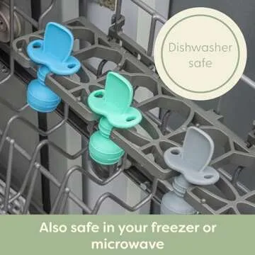 UpwardBaby Silicone Self Feeding Spoons for Babies 4 Months+