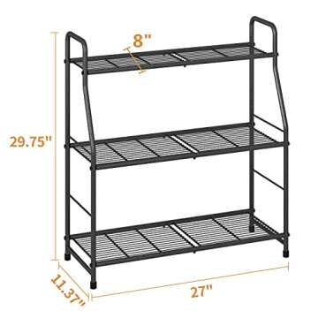 Simple Trending 3 Tier Metal Plant Stand for Indoor and Outdoor