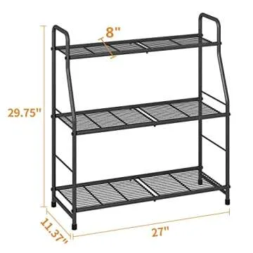 Simple Trending 3 Tier Metal Plant Stand for Indoor and Outdoor