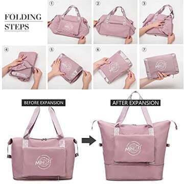 Travel Duffel Bags Tote Bag,Travel Weekender Overnight Bags Women Carry On Bags for Airplanes,Tote B...