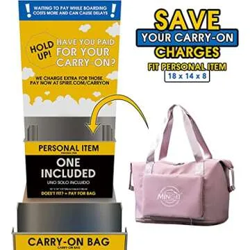 Travel Duffel Bags Tote Bag,Travel Weekender Overnight Bags Women Carry On Bags for Airplanes,Tote Bags with Trolley Sleeve (B-Pink)