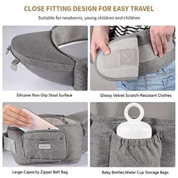 6-in-1 Adjustable Baby Carrier for Newborns & Toddlers