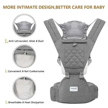6-in-1 Adjustable Baby Carrier for Newborns & Toddlers