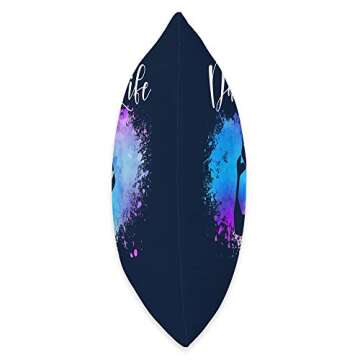 Love Ballet Dancing Quote Ballerina Dancer Graphic Throw Pillow 18x18 Multicolor