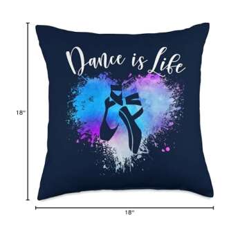 Dance is Life Throw Pillow for Ballet Lovers Gift