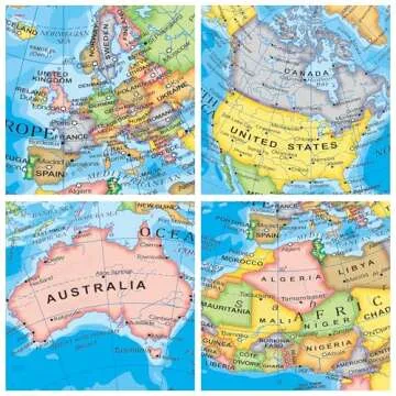 Exerz World Globe Dia 5.5-inch (14cm)- Mini Globe Political Map - Educational/Geographic