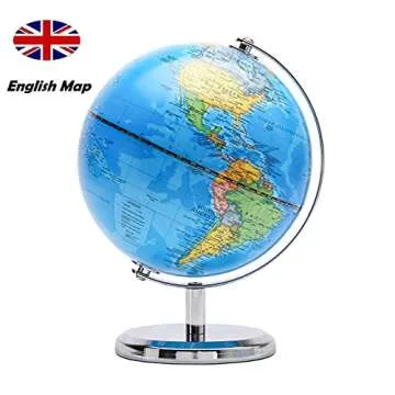 Exerz World Globe Dia 5.5-inch (14cm)- Mini Globe Political Map - Educational/Geographic