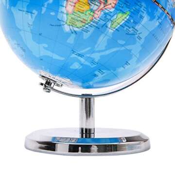Exerz World Globe Dia 5.5-inch (14cm)- Mini Globe Political Map - Educational/Geographic