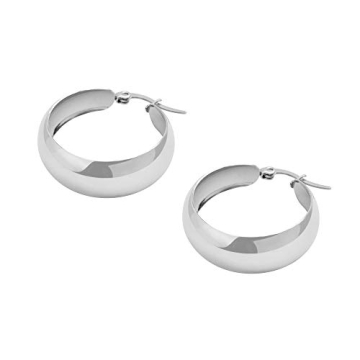 Hypoallergenic Stainless Steel Hoop Earrings - Edforce