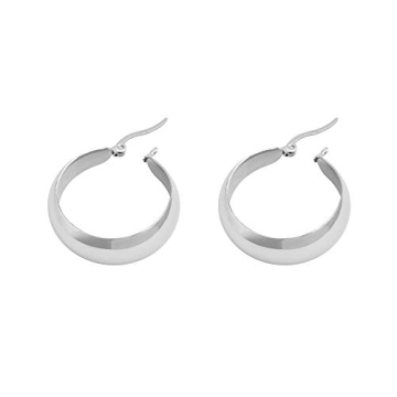 Hypoallergenic Stainless Steel Hoop Earrings - Edforce
