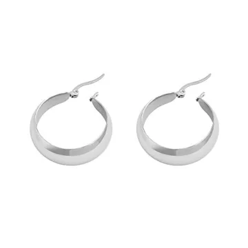Hypoallergenic Stainless Steel Hoop Earrings - Edforce