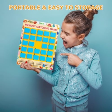 Engaging Wooden Matching Memory Game for Kids
