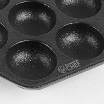 Commercial Cast Iron Aebleskiver Pan Perfect for Pancakes