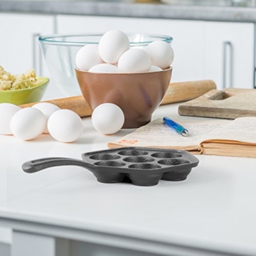 Commercial Cast Iron Aebleskiver Pan Perfect for Pancakes