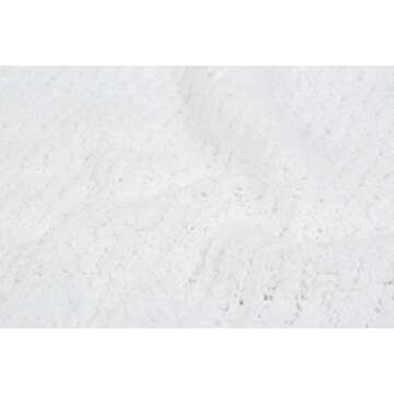 Imily Bela Womens Fuzzy Knitted Sweater Sherpa Fleece Side Slit Full Sleeve Jumper Outwears White