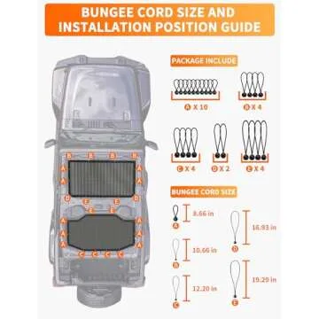 Savadicar Jeep Sunshade - UV Protection for Wrangler