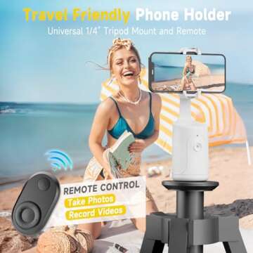 Auto Face Tracking Tripod for Easy Photo and Video Creation