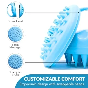 Flathead Hair Scalp Massager - Dandruff Removal & Growth