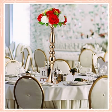 Rtteri 24 Pcs Gold Vase Set for Weddings and Events