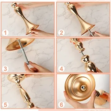 Rtteri 24 Pcs Gold Vase Set for Weddings and Events