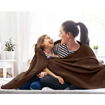 Utopia Bedding King Size Cotton Blanket - Soft & Breathable