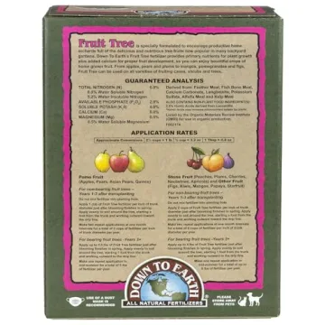 Down to Earth Organic Fruit Tree Fertilizer 6-2-4, 5lb