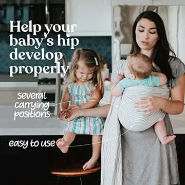 Nalakai Luxury Ring Sling Baby Carrier, Soft Linen Baby Sling, Baby Wrap, Wear Your Little One Close to Your Heart, Comfort, Style