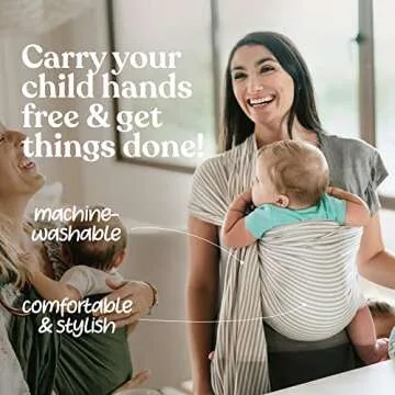 Nalakai Luxury Ring Sling Baby Carrier, Soft Linen Baby Sling, Baby Wrap, Wear Your Little One Close to Your Heart, Comfort, Style