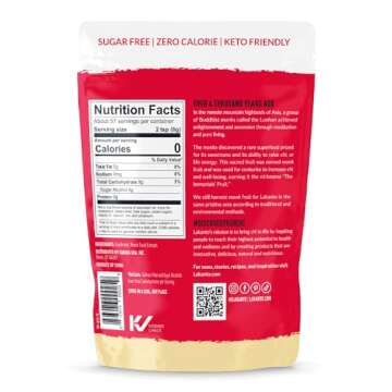 Lakanto Golden Monk Fruit Sweetener With Erythritol, Raw Cane Sugar Substitute From Monk Fruit Extra...