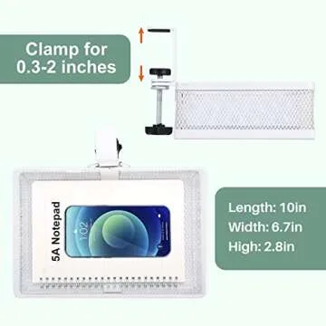 Stylish ROSYLINE Under Desk Storage Organizer - 360° Design