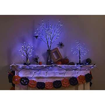 LITBLOOM Lighted Halloween Tree with LED Fairy Lights