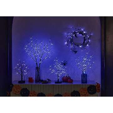 LITBLOOM Lighted Halloween Tree with LED Fairy Lights