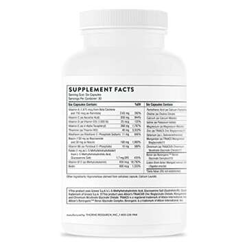 THORNE Women's Multi 50+ - Daily Multivitamin Without Iron and Copper for Women - Comprehensive, Foundational Support - Bone and Immune System Health - Gluten-Free - 180 Capsules - 30 Servings