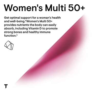 THORNE Women's Multi 50+ - Daily Multivitamin Without Iron and Copper for Women - Comprehensive, Foundational Support - Bone and Immune System Health - Gluten-Free - 180 Capsules - 30 Servings