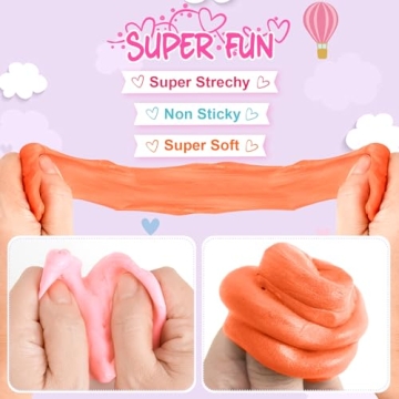 Tobiwibby Cute Valentine's Day Gifts for Kids - 24 Butter Slime Sets