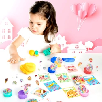 Tobiwibby Cute Valentine's Day Gifts for Kids - 24 Butter Slime Sets