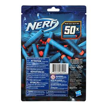 Nerf Elite 2.0 50-Dart Refill Pack, 50 Foam Darts Compatible with All Official Blasters That Use Elite Darts, Kids Easter Basket Stuffers