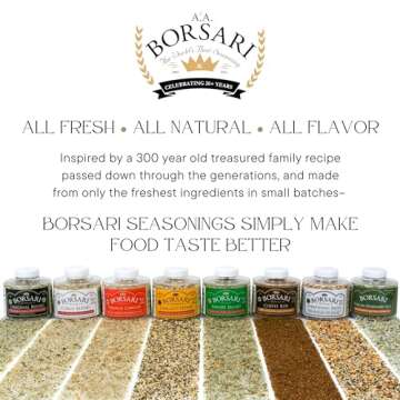 Borsari Everything Bagel Seasoning - Gourmet Bagel Seasoning With Sea Salt and Poppy Seeds - Gluten Free and Keto Friendly Spice for Cooking - Flavorful Seasoning - (3.2 oz)