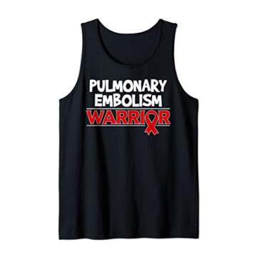 Pulmonary Embolism Awareness Ribbon - PE Survivor Tank Top