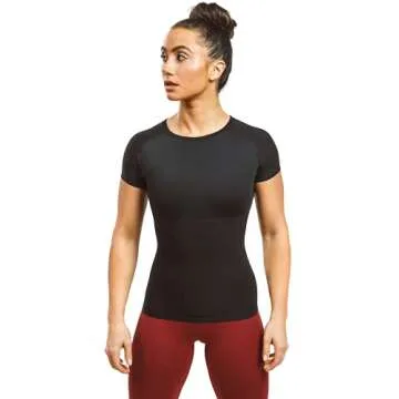 Sweat Shaper Women's Athletic Compression Tee for Workouts
