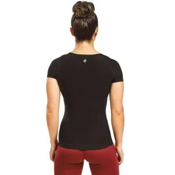 Sweat Shaper Women's Athletic Compression Tee for Workouts