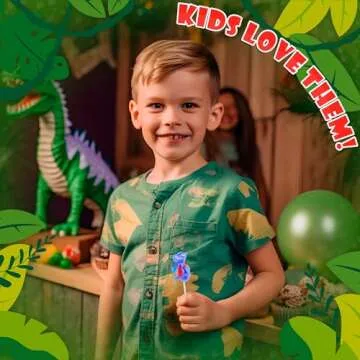 Dinosaur Lollipops 12pk- Dinosaur Candy For Dinosaur Party Favors - Dinosaur Suckers & Dino Candy - Dinosaur Shaped Candy For Dino Party Favors - Dinosaur Birthday Decorations - Dinosaur Snacks