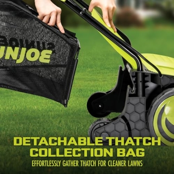 Sun Joe AJ798E Electric Dethatcher Scarifier with Collection Bag