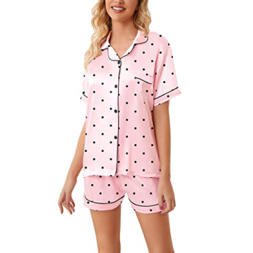 Schbbbta Kids Satin Pajama Set for Ages 7-8 Stylish Comfort