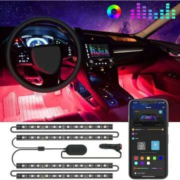Govee Smart Car LED Lights - App Controlled RGB Interior
