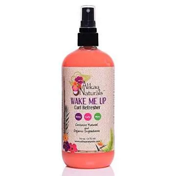 Alikay Naturals Wake Me Up Curl Refresher Natural Wheat Germ Oil, Pomegranate, Sweet Almond Oil 8 Ounce