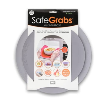 Versatile Silicone Microwave Mat: Splatter Guard & Trivet in One