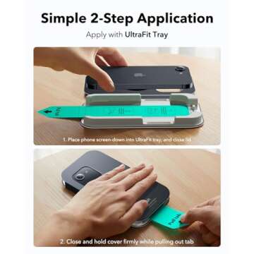 Durable ESR Screen Protector for iPhone 16e 14 13
