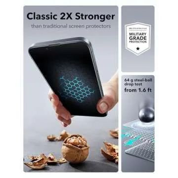 Durable ESR Screen Protector for iPhone 16e 14 13